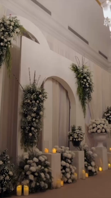 Vertical Slow Motion Shot of Indian Wedding Venue Decoration in India