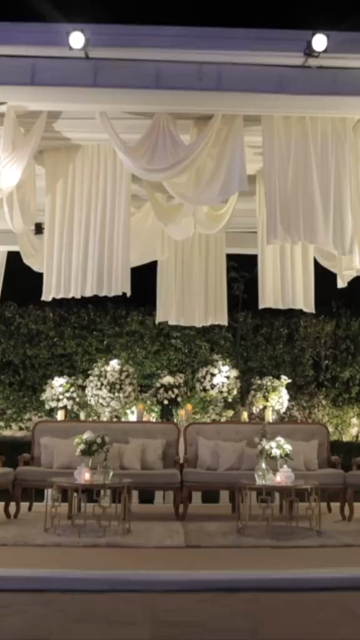 Vertical Slow Motion Shot of Indian Wedding Venue Decoration in India
