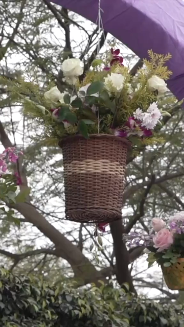 Vertical Slow Motion Shot of Indian Wedding Venue Decoration in India