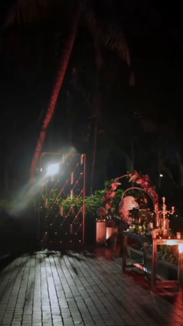 Vertical Slow Motion Shot of Indian Wedding Venue Decoration in India