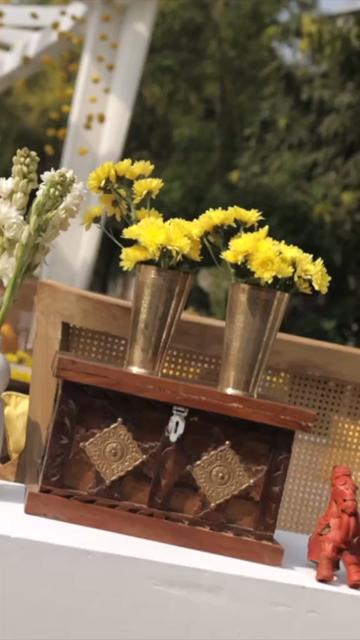 Vertical Slow Motion Shot of Indian Wedding Venue Decoration in India