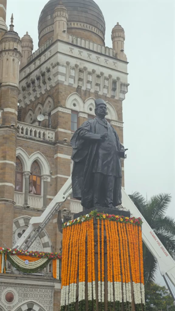 Vertical View of BMC Headquarters During Independence Day Mumbai
