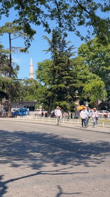 4th June 2026 : Vertical View of German Fountain and Visitors in Istanbul Turkey