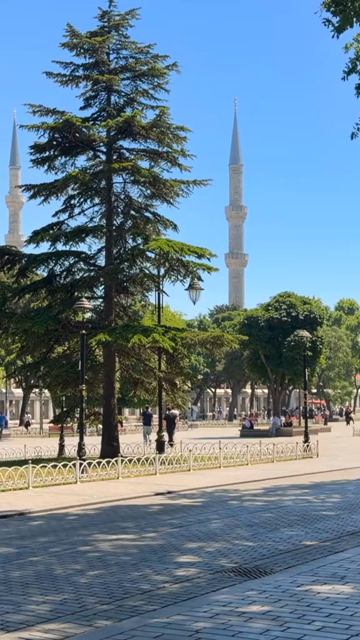 4th June 2026 : Vertical View of German Fountain and Visitors in Istanbul Turkey