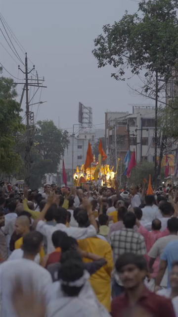 18th July 2026 : Vertical View of Jagannath Rath Yatra Procession in Bhopal, India