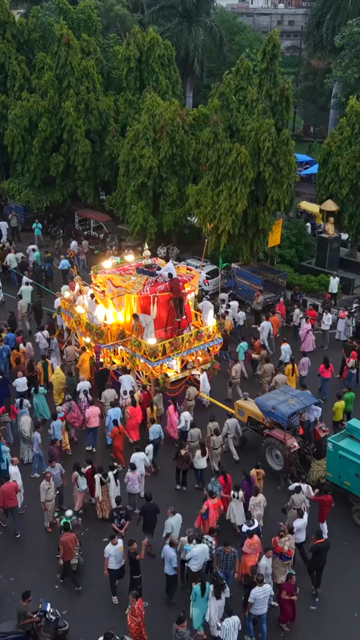 18th July 2026 : Vertical View of Jagannath Rath Yatra Procession in Bhopal, India