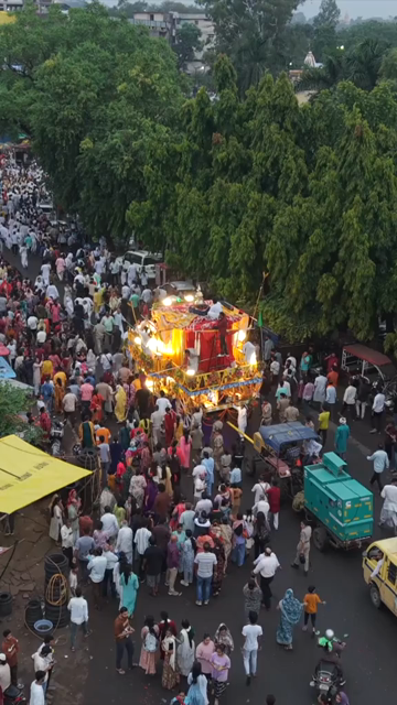 18th July 2026 : Vertical View of Jagannath Rath Yatra Procession in Bhopal, India