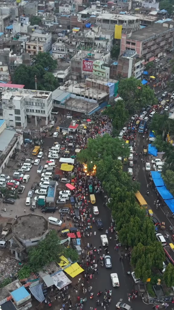 18th July 2026 : Vertical View of Jagannath Rath Yatra Procession in Bhopal, India