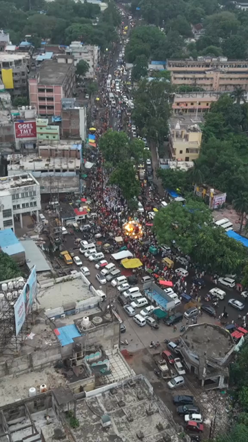 18th July 2026 : Vertical View of Jagannath Rath Yatra Procession in Bhopal, India