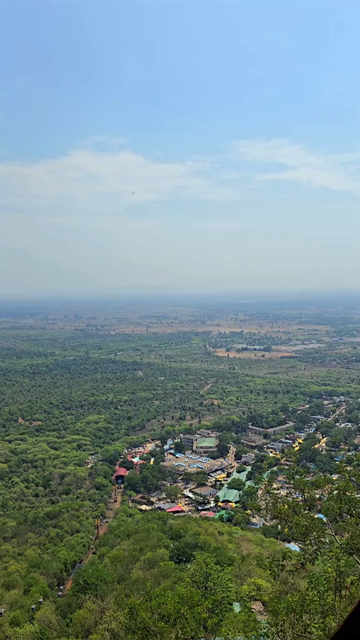 Vertical View of Maa Sharda Temple Ropeway in Maihar, Madhya Pradesh, India